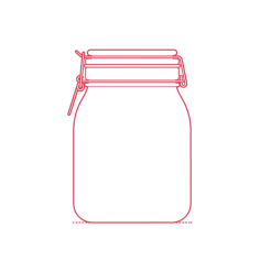 Objects Jars Tins Ikea Korken Jar 34 Oz Tracing Svg Vector, Free Vectors File